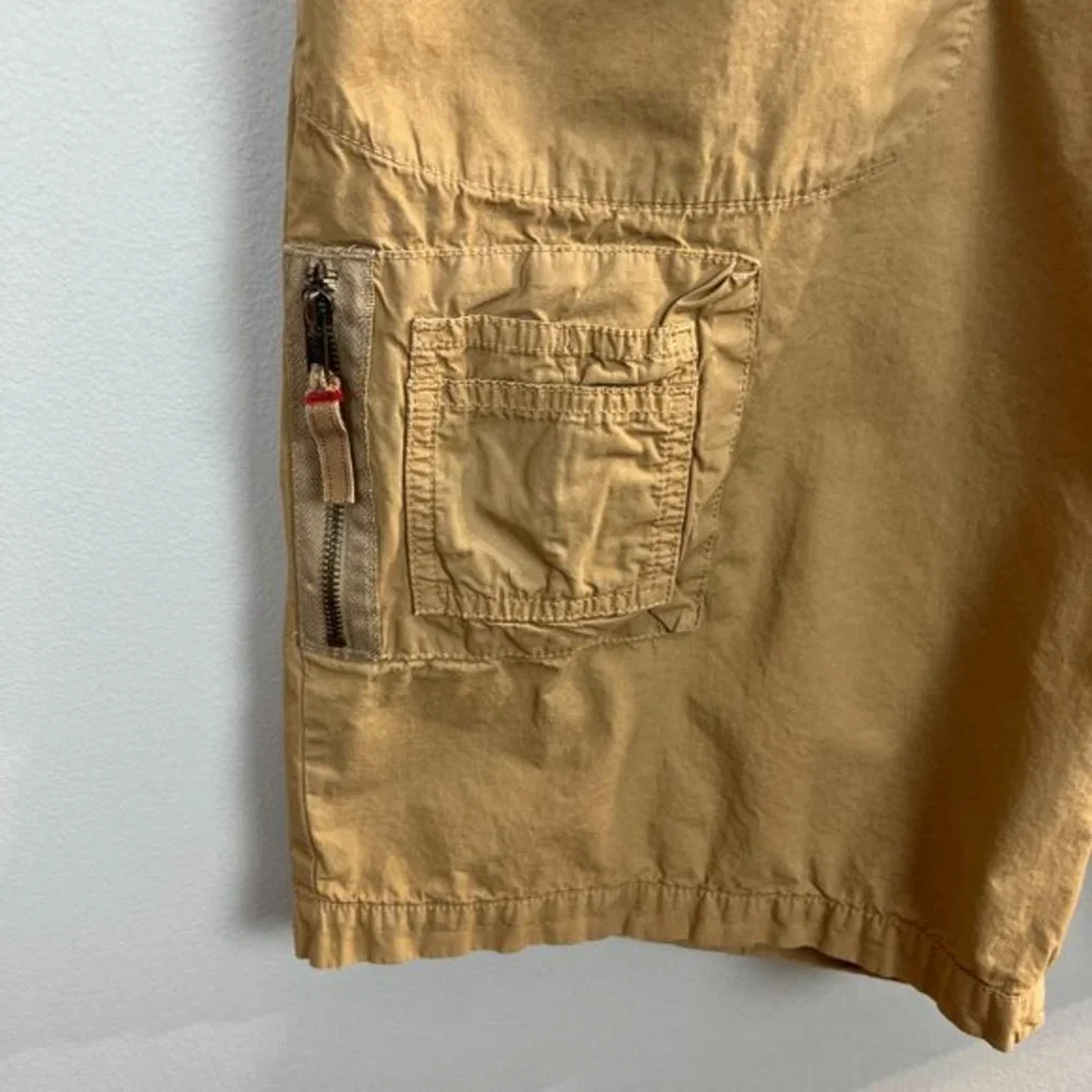 Guess Jeans‎ Shorts 36 Mens Khaki Utility Pockets 100% Cotton